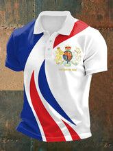 à manches courtes Armoiries Royales Dieu Sauve Le Roi pour homme